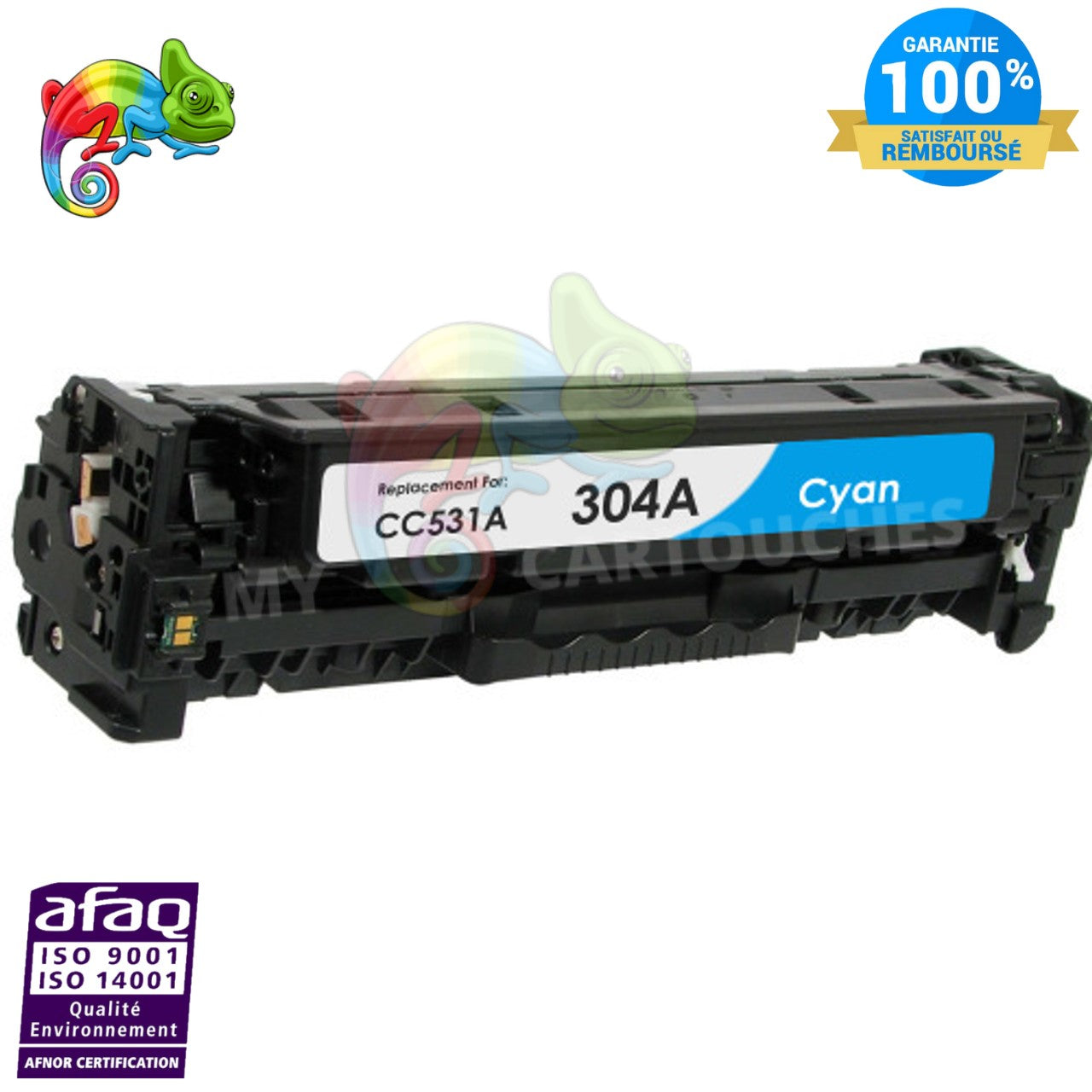 Toner Laser HP CC531A Cyan Compatible