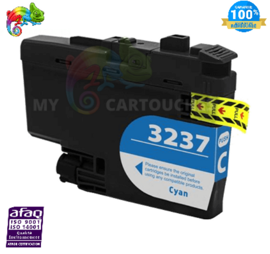 Cartouche Brother LC-3237 cyan compatible