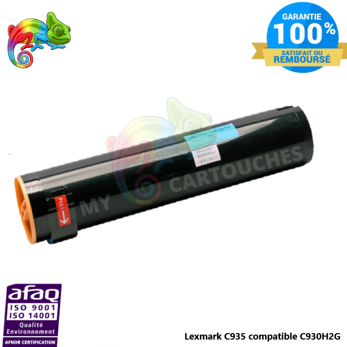 Cartouche de Toner Toner laser compatible avec Lexmark C935, référence C930H2CG - Cyan - Compatible & Économique