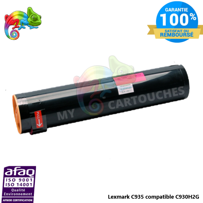 Cartouche de Toner Toner laser compatible avec Lexmark C935, référence C930H2MG - Magenta - Compatible & Économique