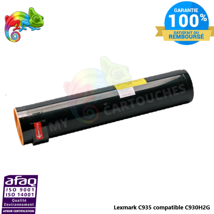 Toner laser compatible avec Lexmark C935 C930H2YG Jaune