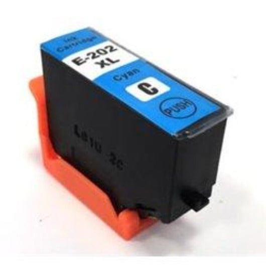 mycartouches Jet d'encre Cyan / 650 PAGES / 10 ML / E202C : EPSON T202 CYAN (C13T02H24010) « KIWI » Cartouche Compatible Epson 202 XL Cyan