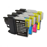 mycartouches Pack B/C/M/Y Cartouche D'encre BROTHER LC-980/1100 Pack de 4 Cartouches Brother Compatibles