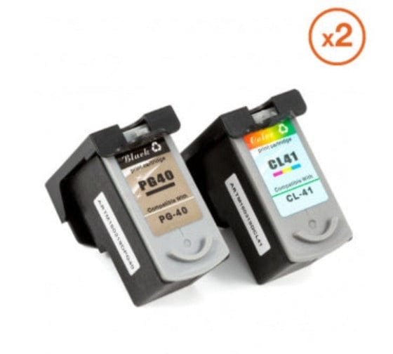 mycartouches Pack Cartouche D'encre Canon 40/41 Pack de 2 Cartouches Canon Compatible