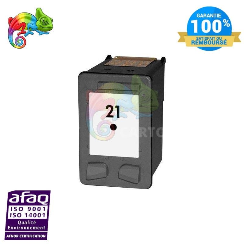 mycartouches ads Jet d'encre Black / 475 PAGES / 20 ML / H21BK Cartouche D'encre HP 21 XL Black HP 21 Compatible