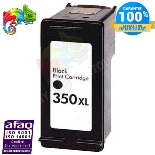 mycartouches ads Jet d'encre Black / 1000 PAGES / 30 ML / H350BK Cartouche d'encre  HP 350 XL Black Compatible