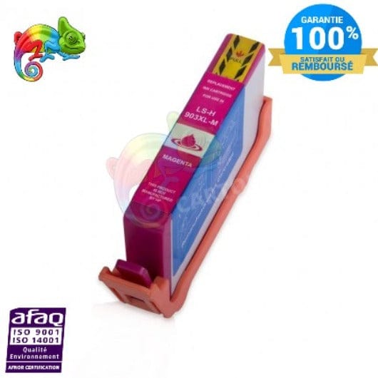 mycartouches ads Jet d'encre Magenta / 825 PAGES / 13 ML / H903M Cartouche D'encre HP 903 XL  Magenta Compatible