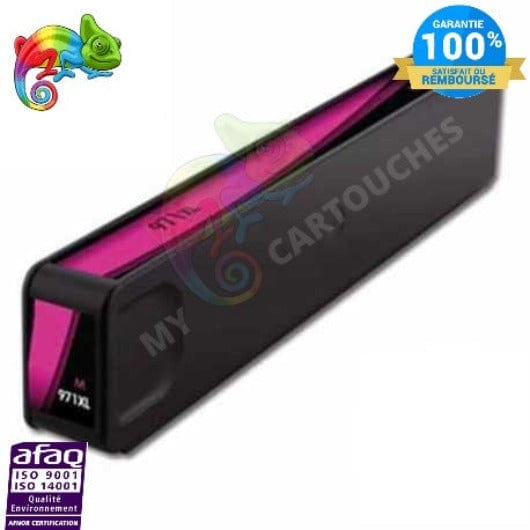 mycartouches ads Jet d'encre Magenta / 110 ML / 6600 pages / C8H971XLM / CN627AE Cartouche d'encre HP 971 XL Magenta HP 971 Compatible