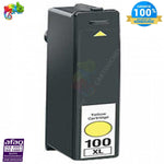 MyCartouches Jet d'encre Yellow / 12.5 ML / 600 pages / C8L100YXL / 0014N1071E Cartouche D'encre Lexmark 100 XL Yellow  Lexmark 100  Compatible