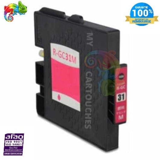 mycartouches Jet d'encre Magenta / 27 ML / 1920 pages Cartouche d'encre RICOH GC 31 Magenta RICOH 31 Sublimation  Compatible