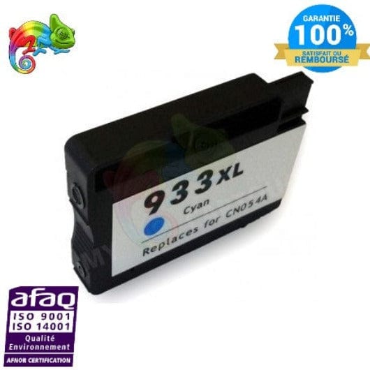 mycartouches ads Jet d'encre Cyan / 825 PAGES / 15 ML / H933C Cartouche  HP 933 XL Cyan Compatible