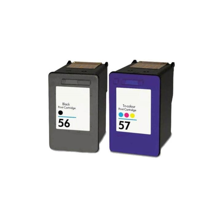 mycartouches ads Pack Cartouches D'encre HP 56/57 Pack de 2 Cartouches HP Compatible