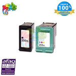 mycartouches ads Pack Pack de 2 cartouches HP 350/351 XL Compatible - Noir et couleurs - Niveau d'encre