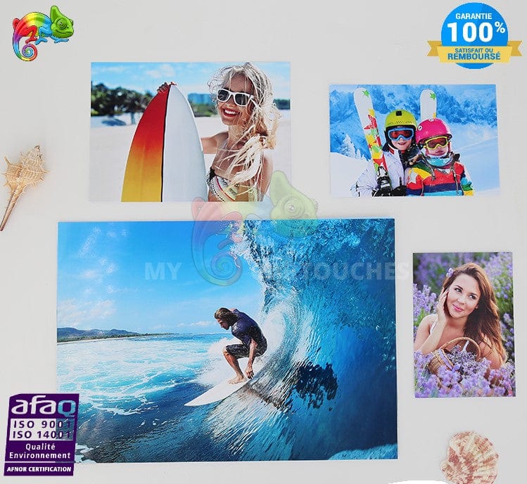 Papier Photo A6 Papier photographique PAPIER PHOTO A6 10X15 230GR BRILLANT  POUR IMPRIMANTE JET ENCRE 50 FEUILLES