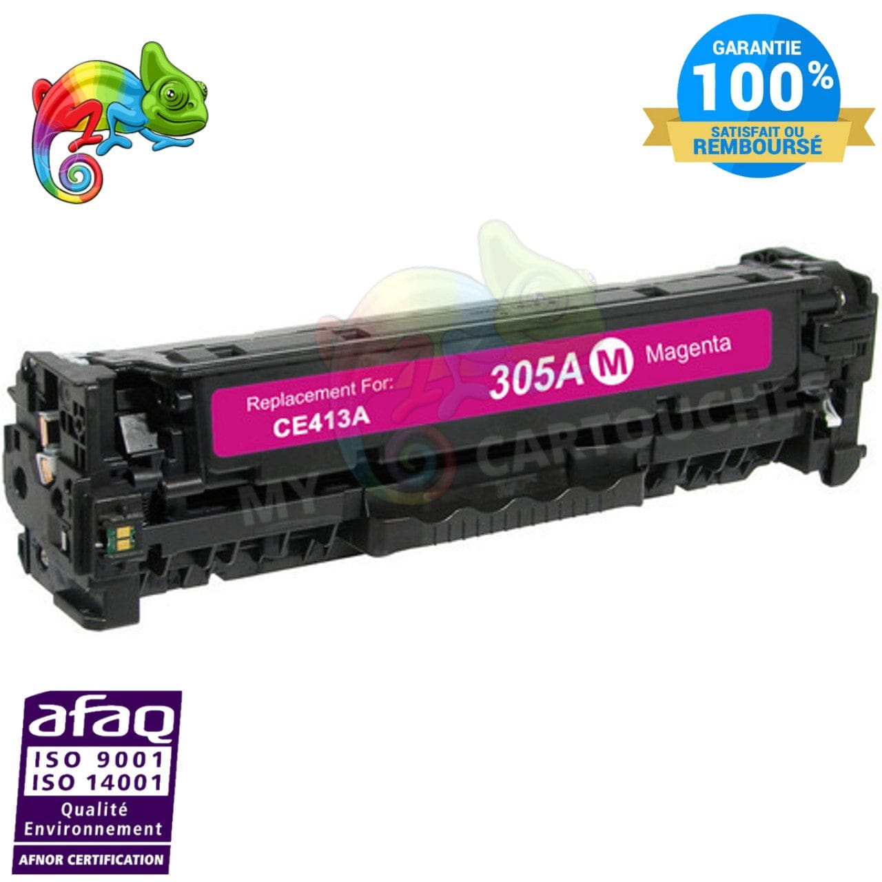 mycartouches Toner/Laser Magenta / 2600 / LHCE413A Toner  HP CE413A Magenta Compatible