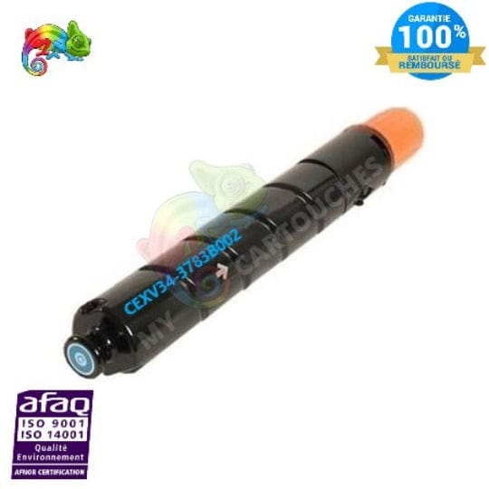 mycartouches Toner/Laser Toner Laser CANON CEXV-34 Cyan CANON 3783B002 Compatible