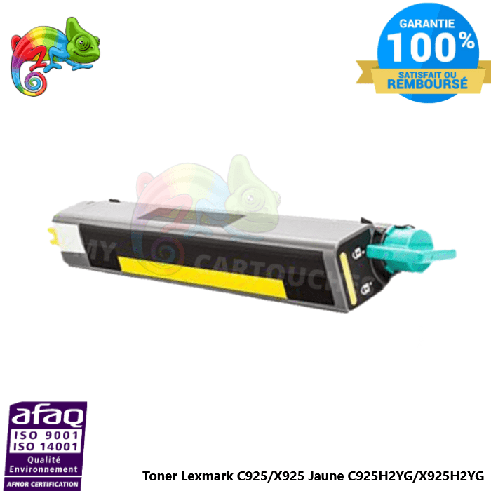 MyCartouches Toner/Laser Yellow / 7 500 pages / C925H2YG Toner laser compatible avec Lexmark C925 C925H2YG Jaune