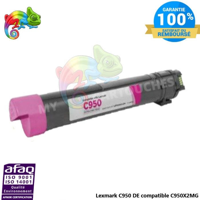 MyCartouches Toner/Laser Magenta / 22000 pages / X950X2MG Toner laser compatible avec Lexmark X950, référence X950X2MG - Magenta