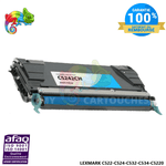 MyCartouches Toner/Laser Cyan / 3000 pages / C5220CS Toner Laser Cyan Compatible pour Lexmark C522 (C5220CS)