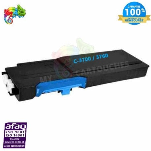 mycartouches Toner/Laser Cyan / 9000 pages / 59311122 / 3700 / 3760 Toner Laser DELL  3760 Cyan toner laser DELL  3760 Compatible