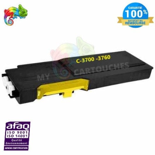 mycartouches Toner/Laser Yellow / 9000 pages / 59311120 / 3700 / 3760 Toner Laser DELL  3760 Yellow toner laser DELL  3760 Compatible