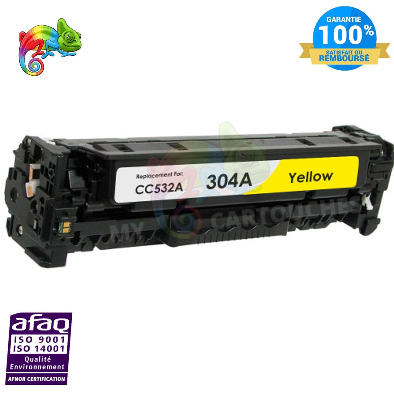 mycartouches Toner/Laser Yellow / 2800 / LHCC532A Toner Laser HP CC532A Yellow compatible