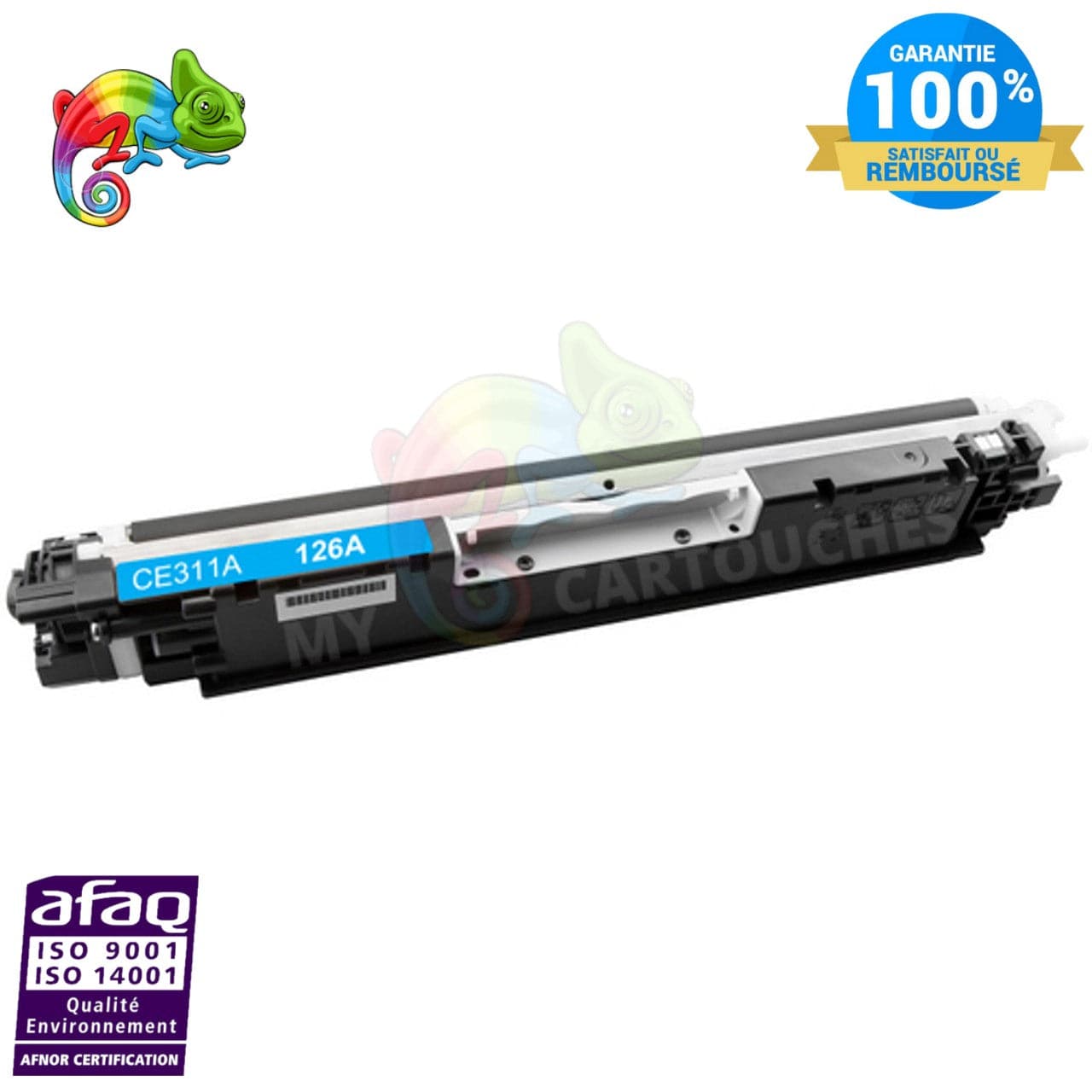 mycartouches Toner/Laser Magenta / 1000 / LHCE311A Toner Laser HP CE311A Cyan  Compatible