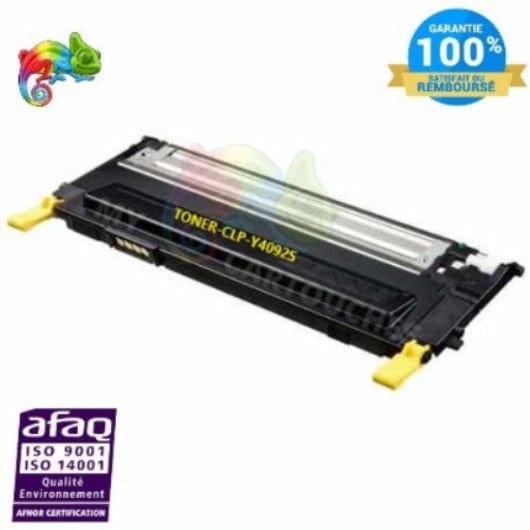 mycartouches Toner/Laser Yellow / 1 000 pages / CLP315 TONER LASER SAMSUNG CLP-Y4092S - jaune Compatible
