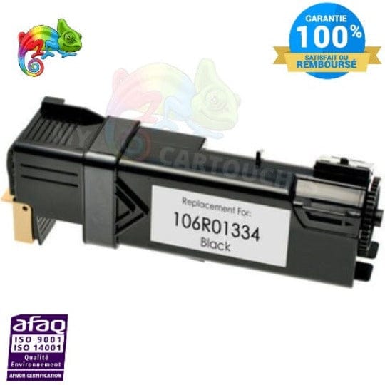 mycartouches Toner/Laser noir / 2 000 Pages / 6125B, 106R01334, 106R01338, toner laser Xerox 6125 noir compatible