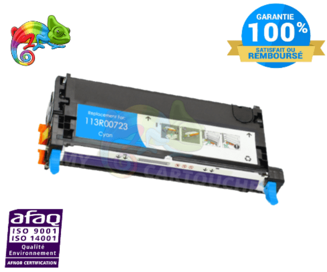 mycartouches Toner/Laser CYAN / 6 000 pages / 6180C,113R00726, toner laser Xerox 6180 cyan compatible